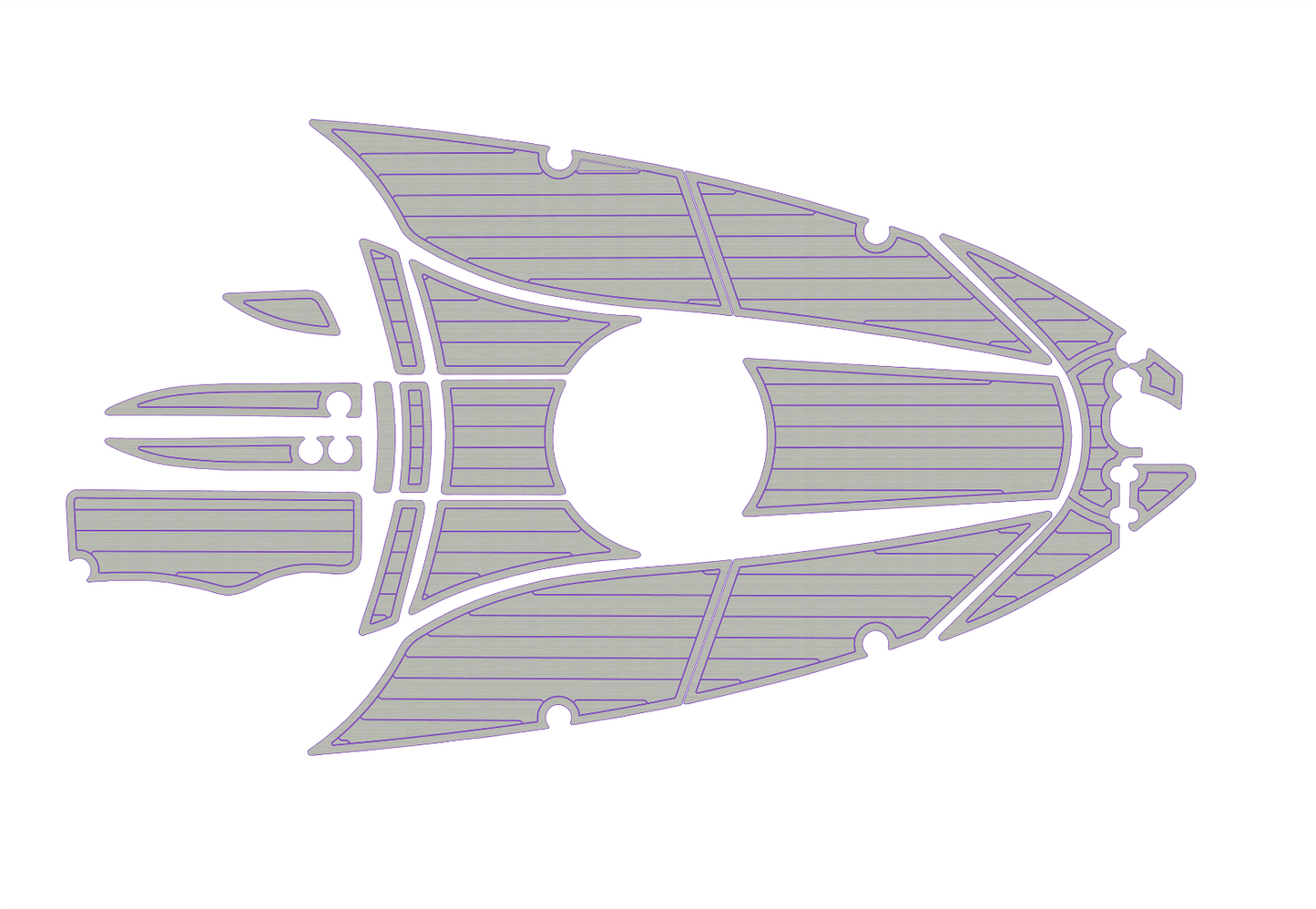 2006-2009 Four winns 278 vista BOW 1/4"6mm EVA foam floor