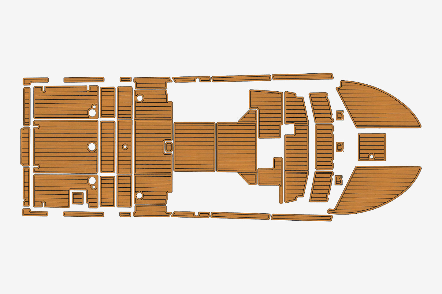 2017 RMX HCX 23 Marine teak deck EVA Foam Boat flooring