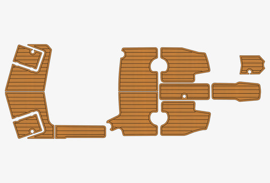 2005 Larson 208 LXI Cockpit Swim Platform Pads 1/4" 6mm EVA Teak Deck floor