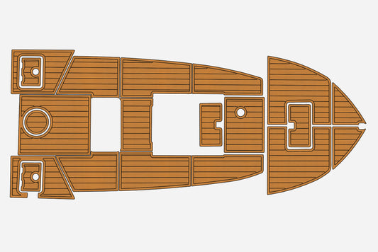 Dimora 16 Cockpit BOW 1/4" 6mm EVA Teak deck floor