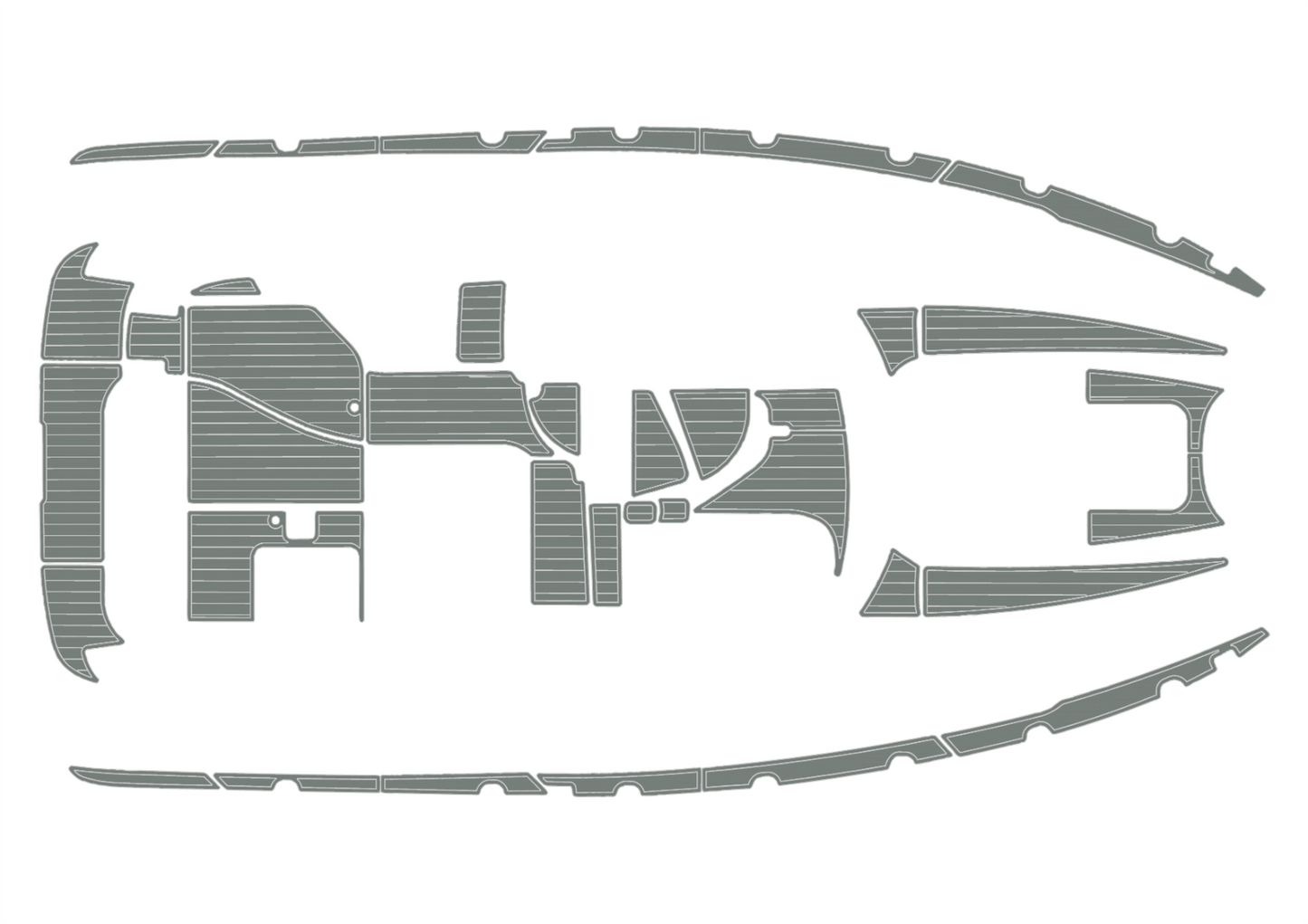 2002-2006 Bayliner 3055 Ciera EVA foam faux teak decking mat marine floor