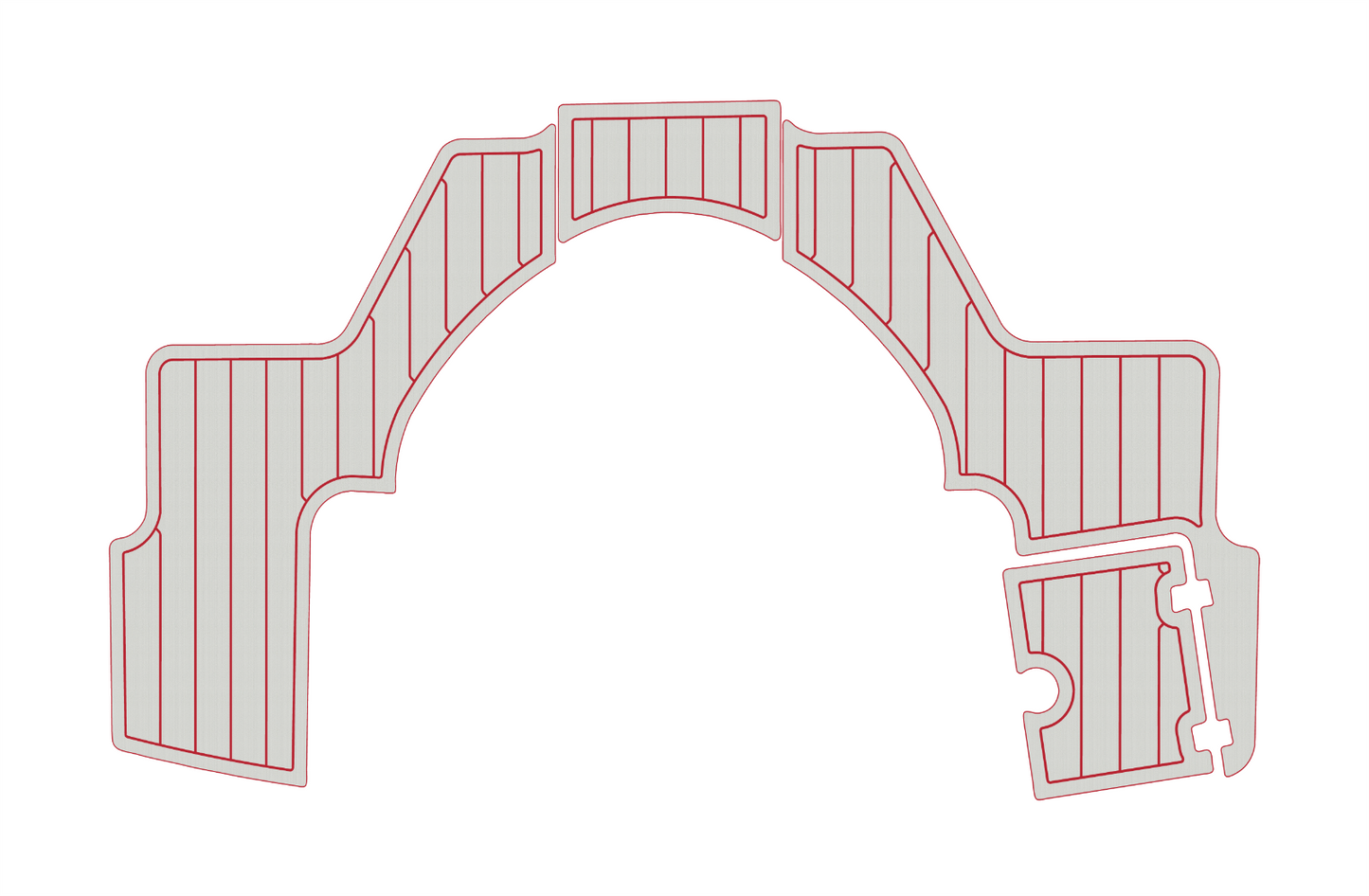 2021 CHAPARRAL 250 SUNCOAST Swim platform 1/4"6mm EVA foam faux mat floor