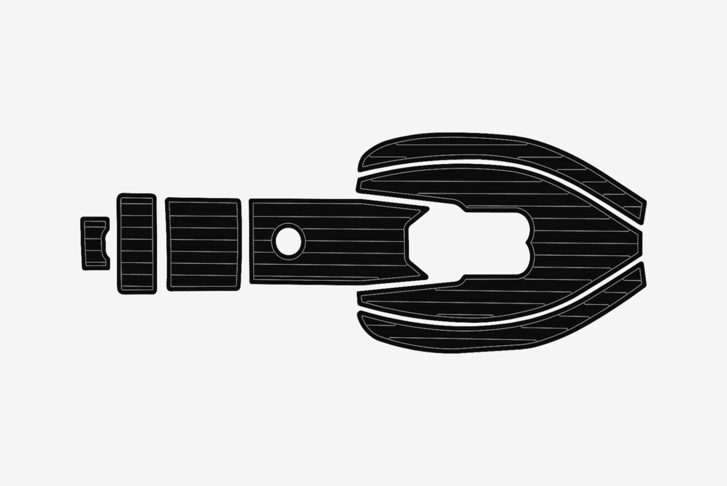 1997-2002 Hunter 340 Cockpit 1/4"6mm EVA Foam carpet marine floor