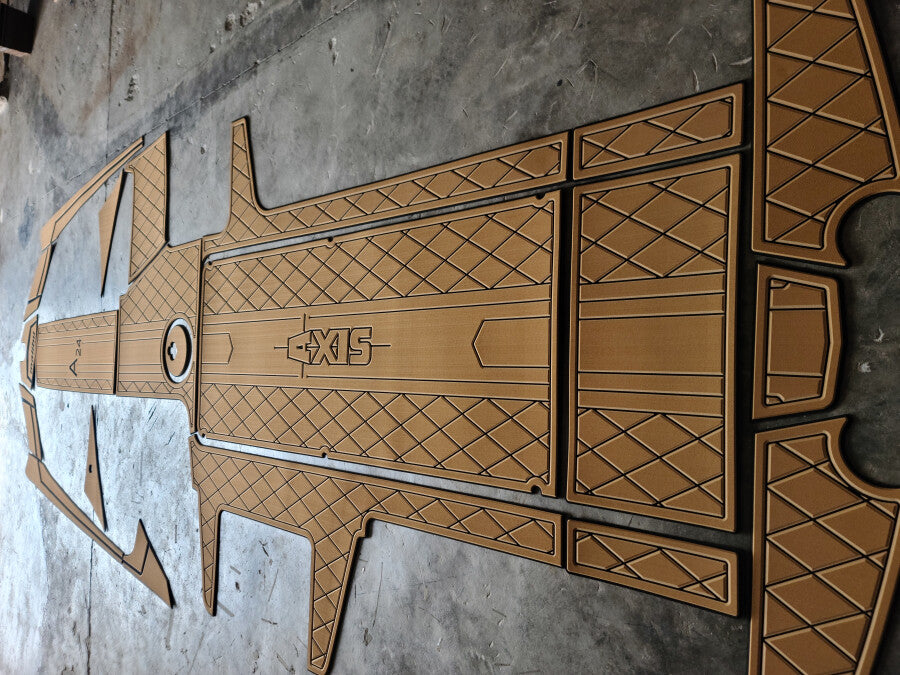 2013-2017 Axis A24 Cockpit 1/4" 6mm EVA Faux Teak Decking Marine floor mat