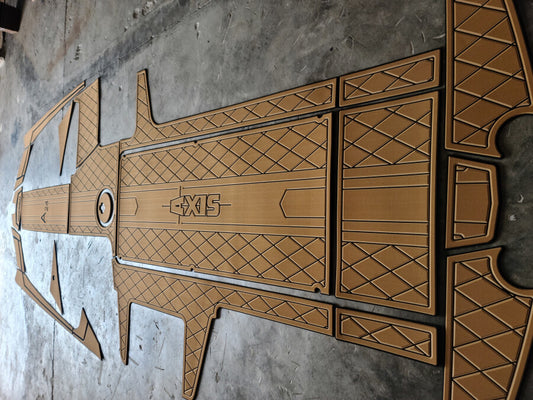 2013-2017 Axis A24 Cockpit 1/4" 6mm EVA Faux Teak Decking Marine floor mat