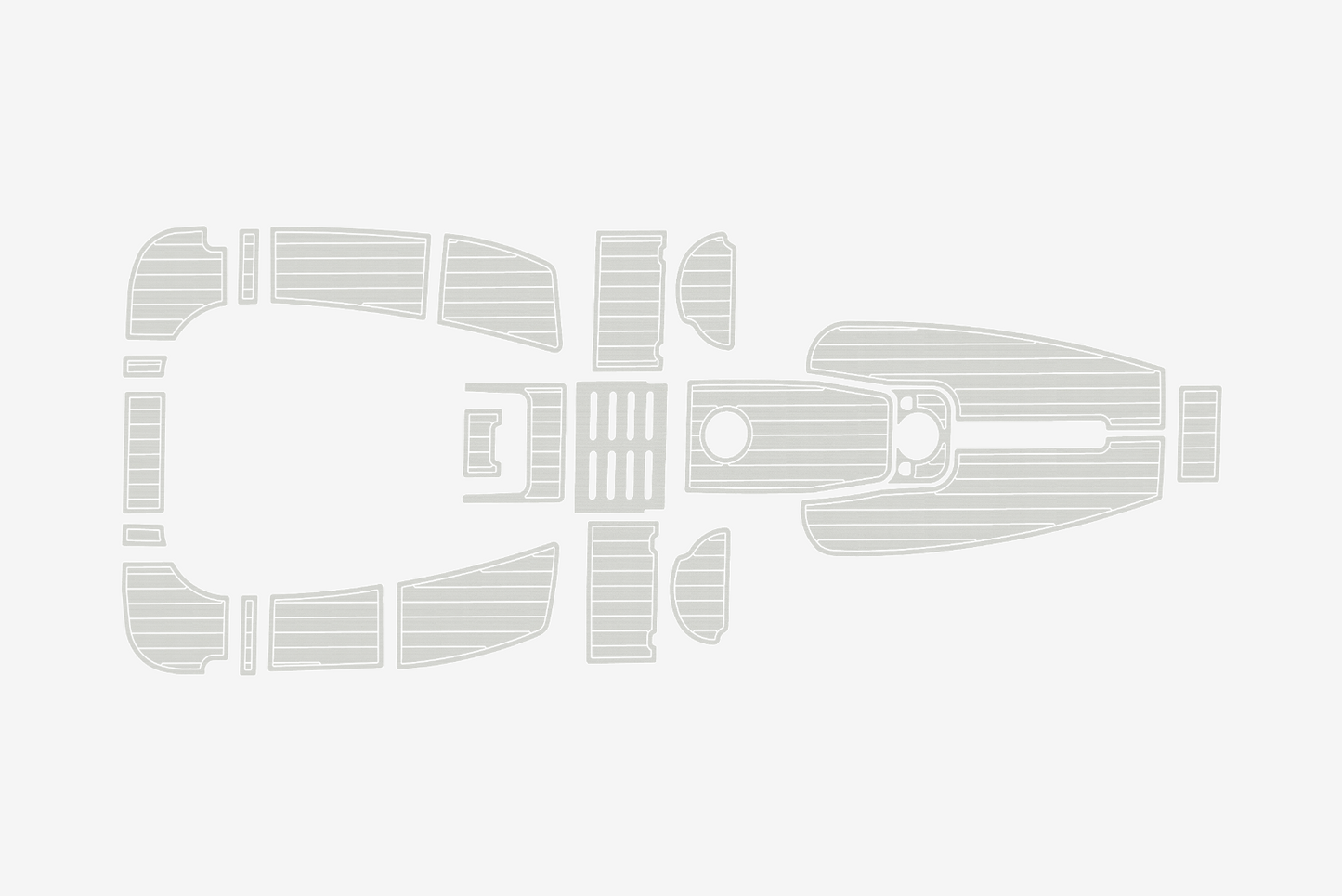 2004-2009 Hunter 36 Cockpit 1/4"6mm EVA Foam mat faux floor