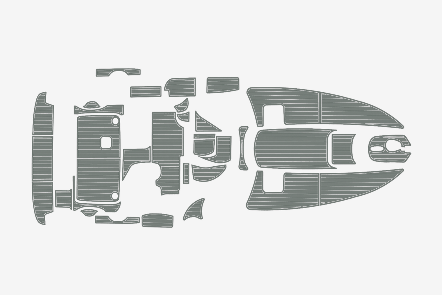 2000 Bayliner 2855 Anti-slip mat Custom EVA marine deck flooring