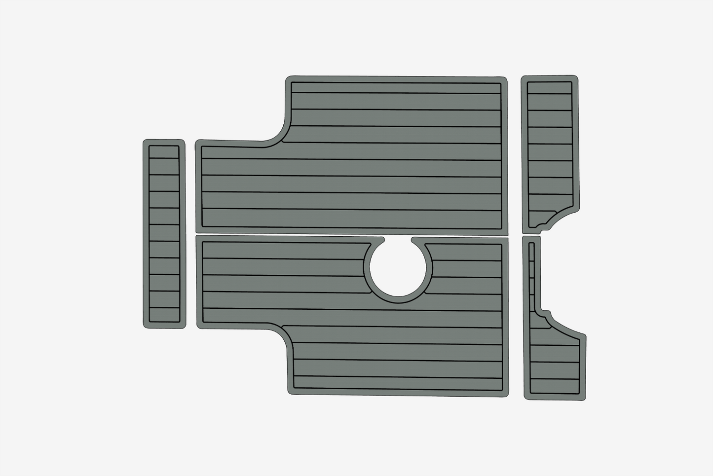 1993-2000 Luhrs T290 Open SF Swim platform 1/4"6mm EVA Foam faux mat floor