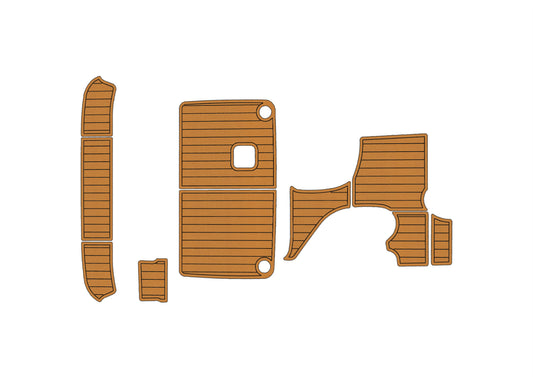 2000-2002 Bayliner 2455 Cockpit Swim platform 1/4"6mm EVA foam faux floor