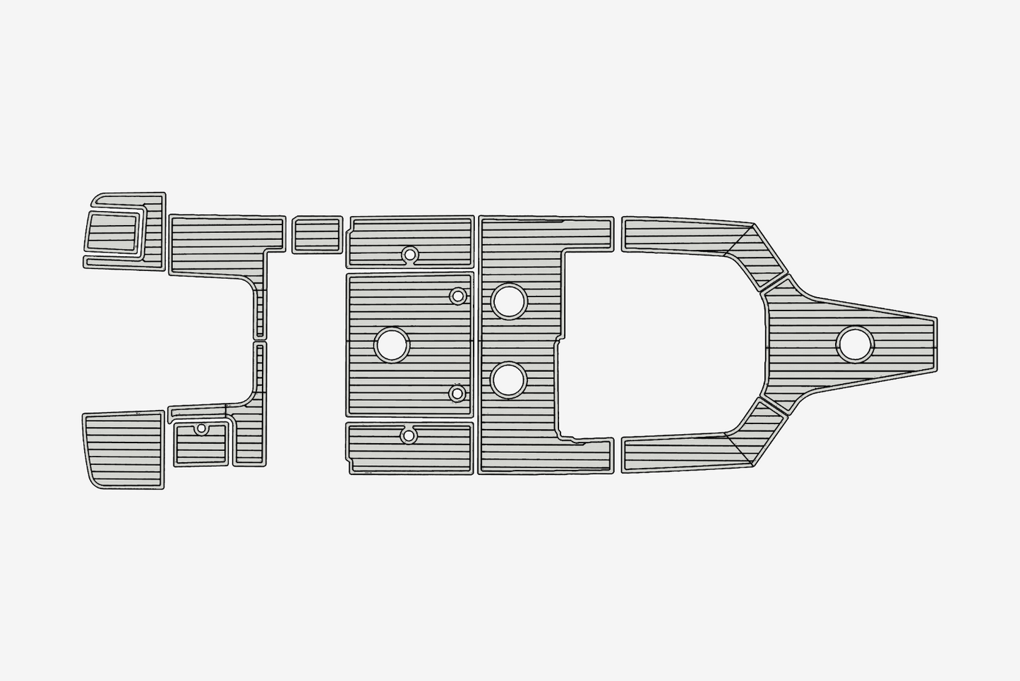 2022 Beneteau Flyer 8 Spacedeck Anti-slip mat Custom EVA marine deck flooring