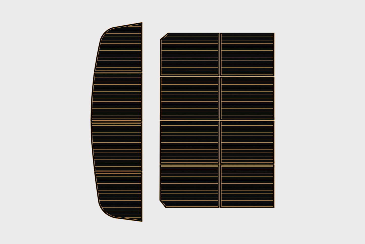 1999 Navigator 53 Classic Cockpit Swim platform 1/4"6mm EVA Foam faux mat floor
