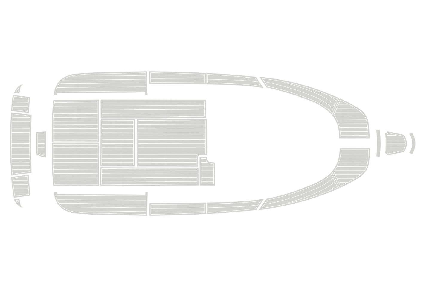 2007-2009 Aquador 25 WAE Cockpit Swim platform bow 1/4"6mm EVA foam faux floor
