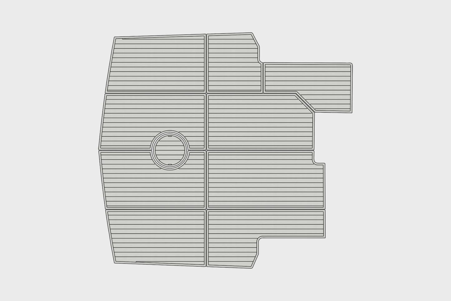 Nordic Tug 42 Cockpit 1/4"6mm EVA Foam floor