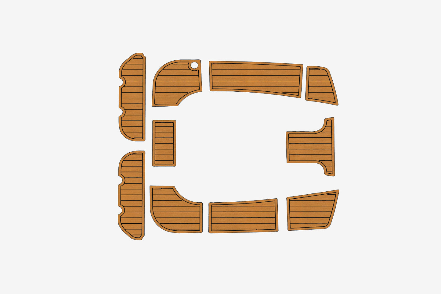 2004-2009 Hunter 38 Cockpit Swim platform 1/4"6mm EVA Foam faux floor
