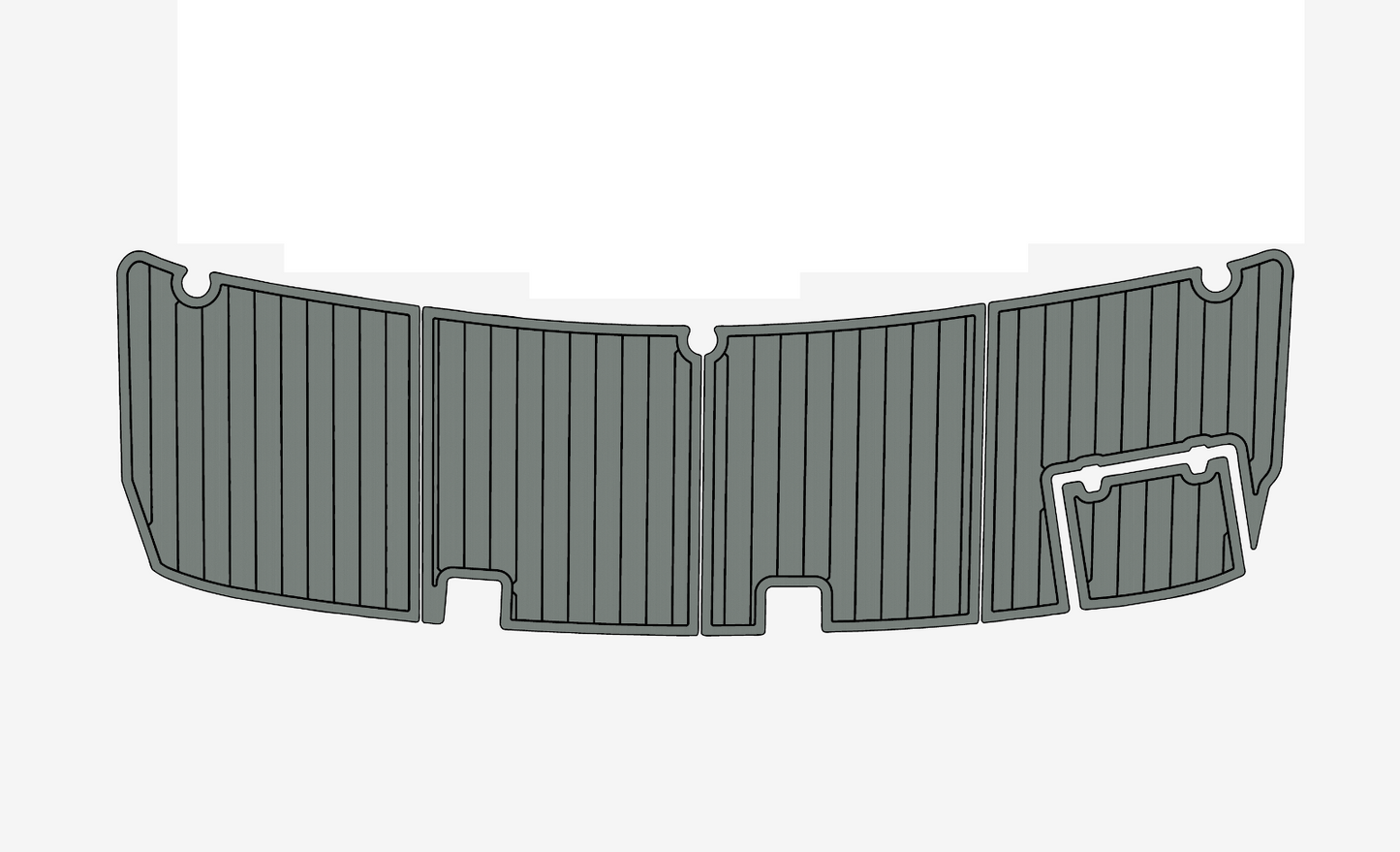 2005-2008 Rinker 320 Express Cruise Swim platform 1/4"6mm EVA foam floor