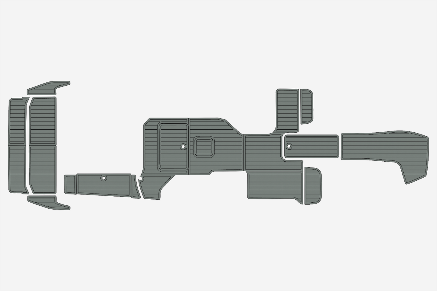 2012-2013 COBALT A28 Cockpit Swim platform 1/4"6mm EVA foam faux mat floor