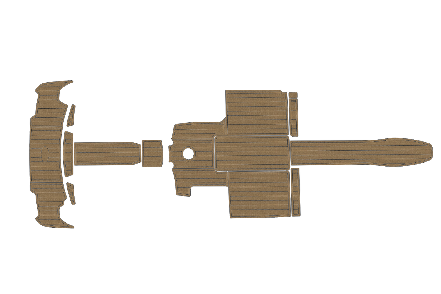 2008-2013 sea ray 250 select EX Cockpit Swim platform 1/4"6mm EVA foam floor