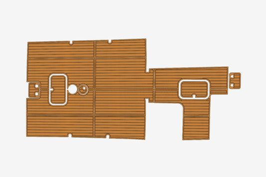 2017 Steiger 31 Miami Marine teak deck seadek EVA Foam Boat flooring