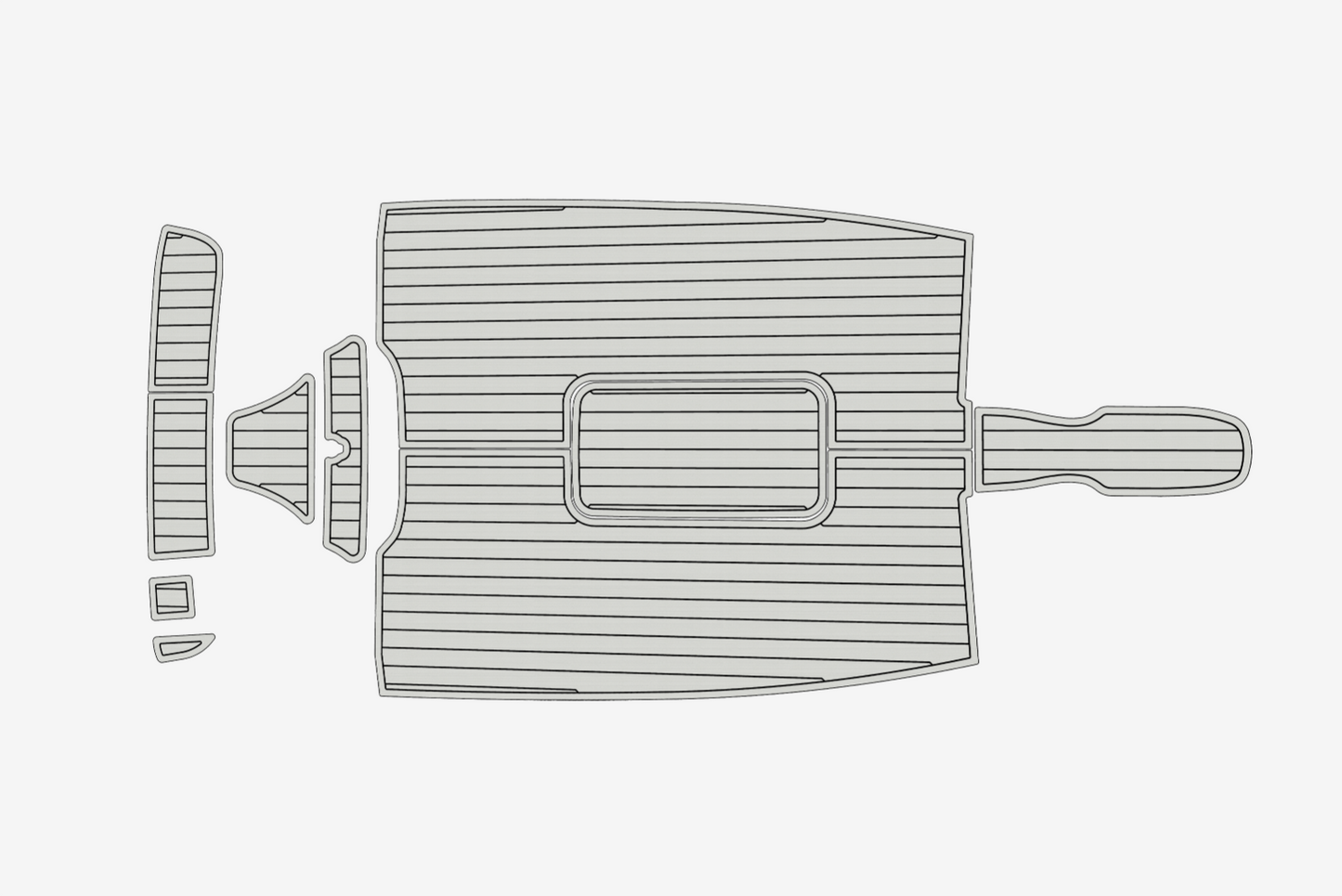 2003 Bayliner 175 Anti-slip mat Custom EVA marine deck flooring