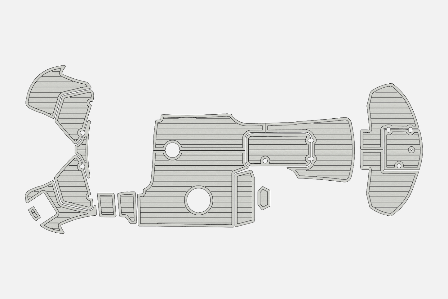 2021-2024 Stingray 192 SC Cockpit Swim platform bow 1/4"6mm EVA foam faux floor
