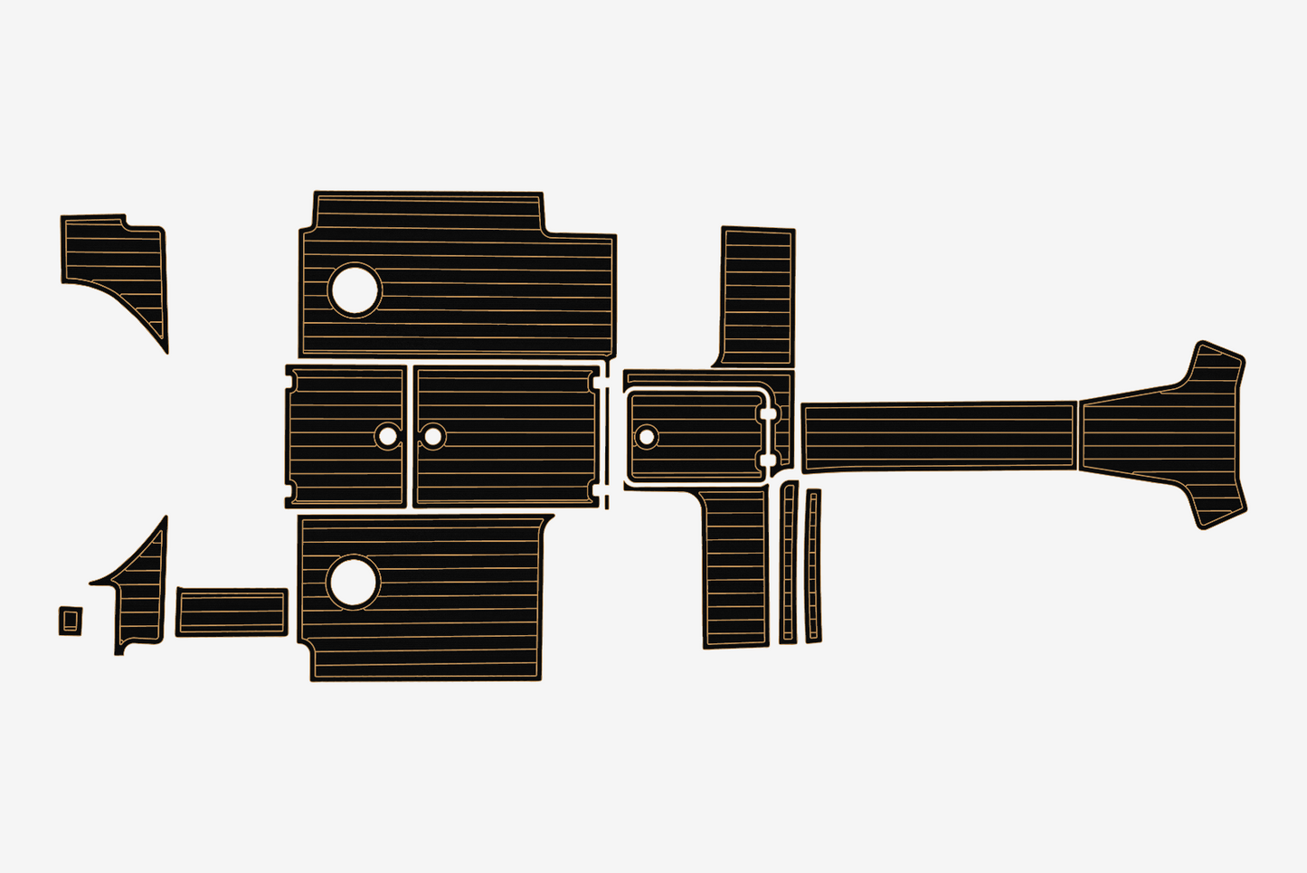 2022-2024 Edgewater 280 CX Cockpit Swim platform 1/4"6mm EVA Foam mat floor