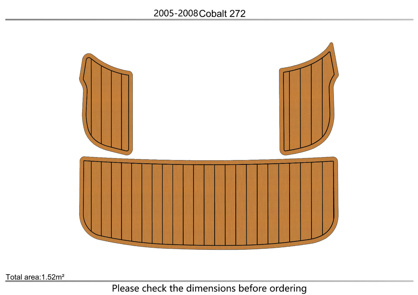 2005-2008 cobalt 272 Swim platform 1/4"6mm EVA foam faux mat floor