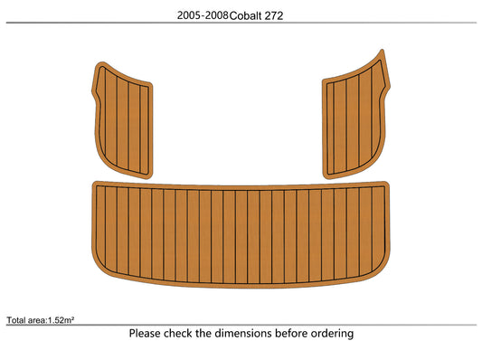 2005-2008 cobalt 272 Swim platform 1/4"6mm EVA foam faux mat floor