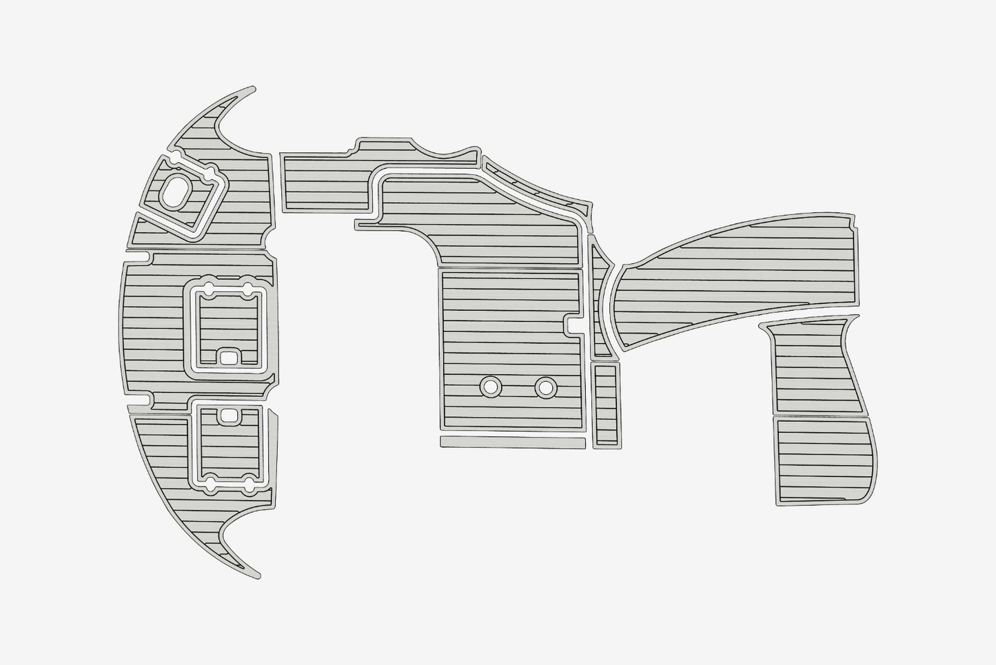 2011-2019 Four Winns 375 Vista Cockpit Swim platform 1/4"6mm EVA Foam MAT floor