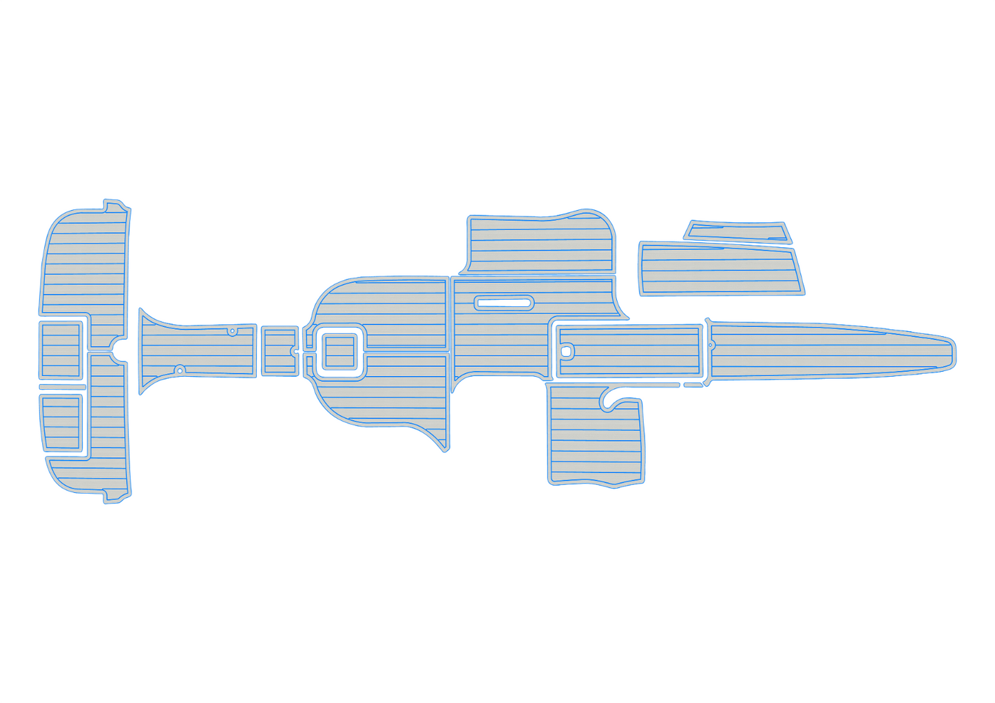 2002-2009 cobalt 282 Cockpit Swim platform 1/4"6mm EVA foam floor