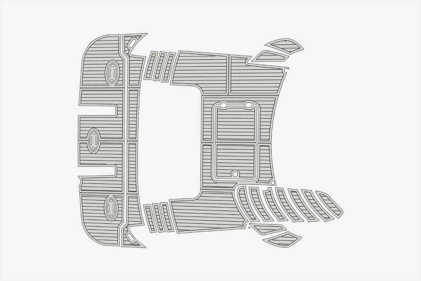 2007 Marquis 55 Cockpit Swim platform 1/4"6mm EVA Foam faux mat floor