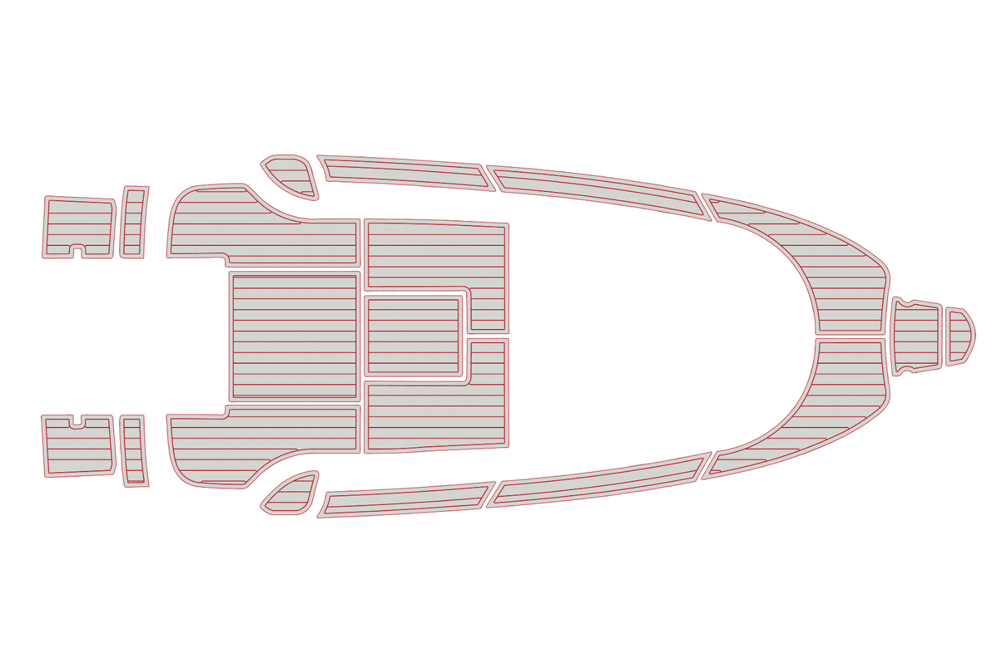 2002-2010 Aquador 21 WA Cockpit Swim platform bow 1/4"6mm EVA foam faux floor