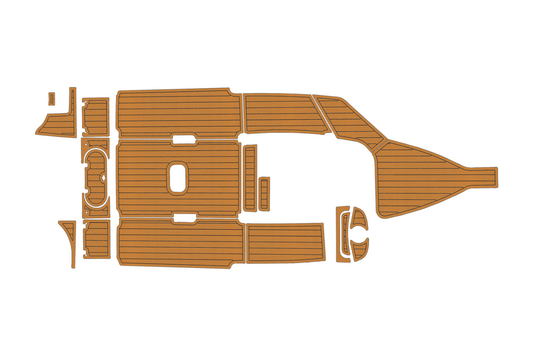 2021-2023 Tidewater 232 LXF Cockpit 1/4"6mm EVA foam Faux teak marine mat floor