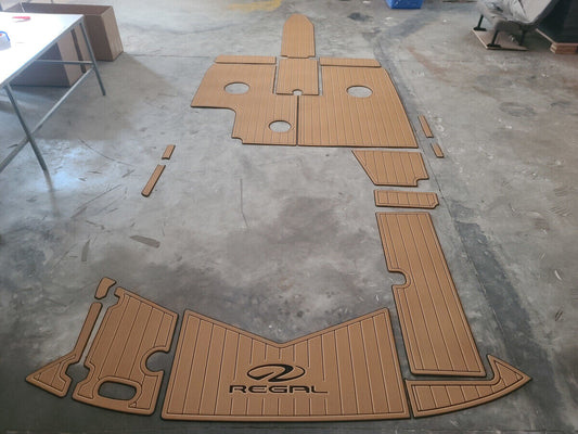 2004 REGAL 2200 Cockpit Swimming platform Pads 1/4" 6mm EVA FaUX Teak floor