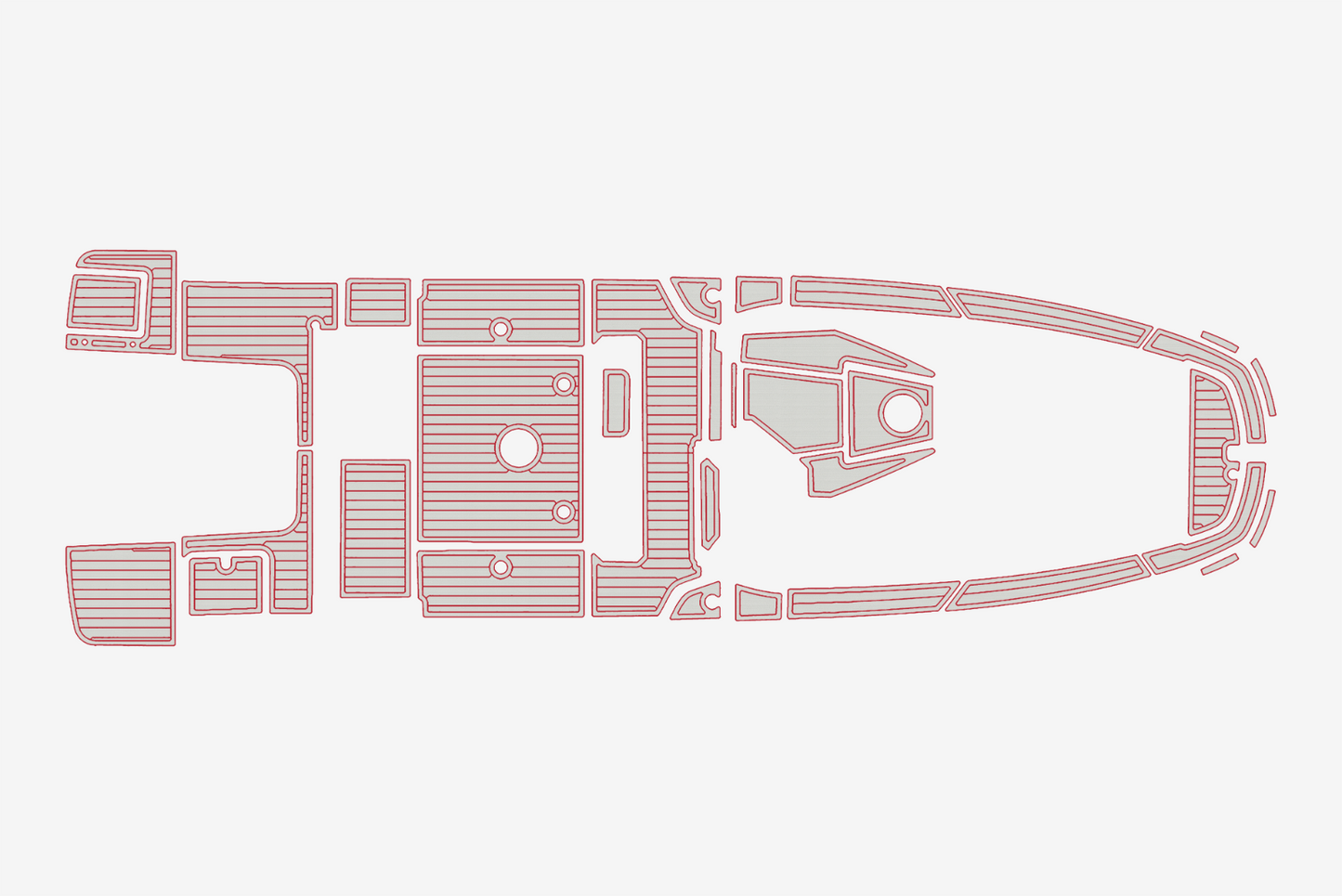 2024 Beneteau Sundeck Flyer 8 Anti-slip Custom EVA teak marine deck flooring