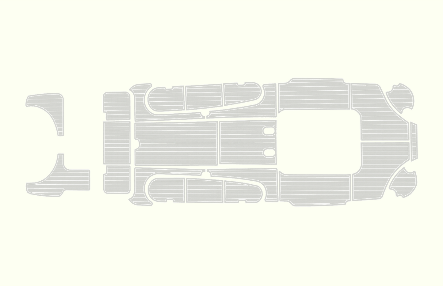 2000-2004 Baja 340 Sportfish Cockpit Swim platform 1/4"6mm EVA foam faux floor