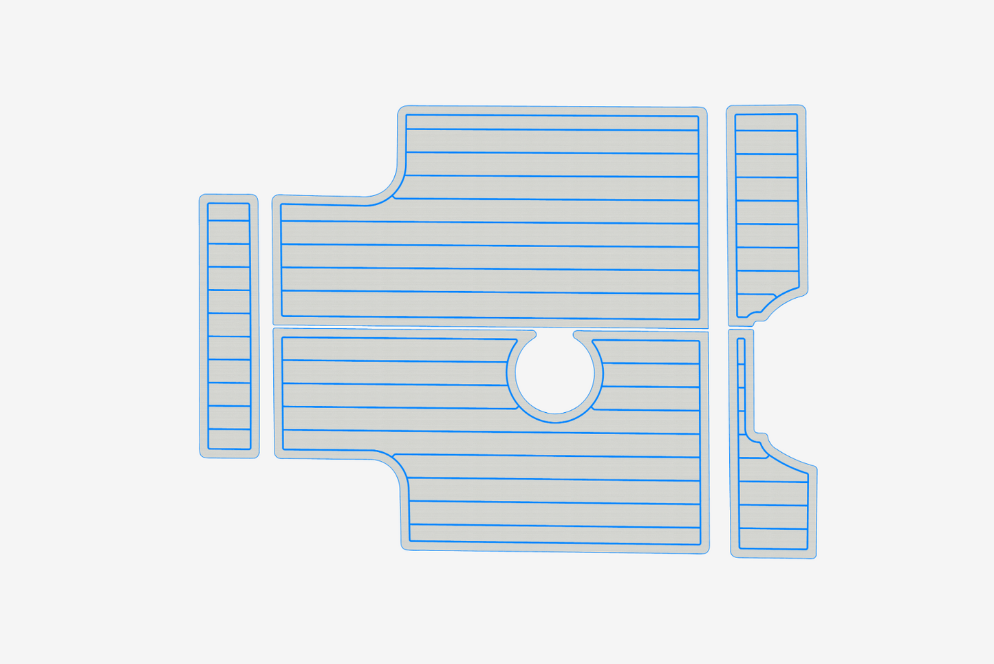 1993-2000 Luhrs T290 Open SF Swim platform 1/4"6mm EVA Foam faux mat floor