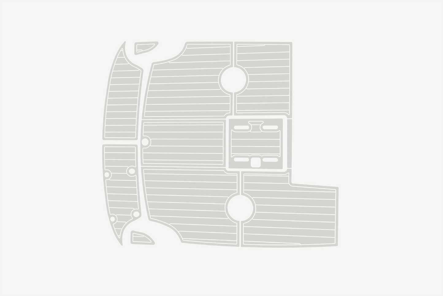 1998-2000 Cobalt 253 Cockpit Swim platform 1/4"6mm EVA Foam carpet marine floor