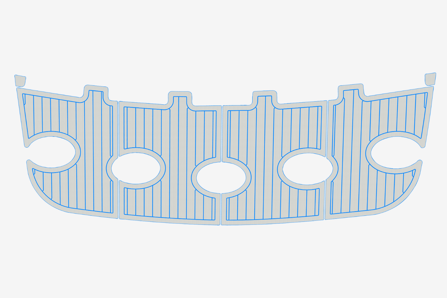 1998 Cruisers 3650 Swim platform 1/4"6mm EVA Foam carpet marine fuax mat floor