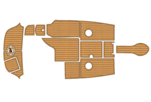 2005 Sea Ray 200 Select swim platform 1/4" 6mm EVA Teak deck marine floor