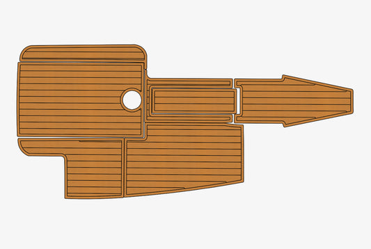 2003 mastercraft X30 cockpit faux teak floor 1/4" Teak carpet Non-slip mat