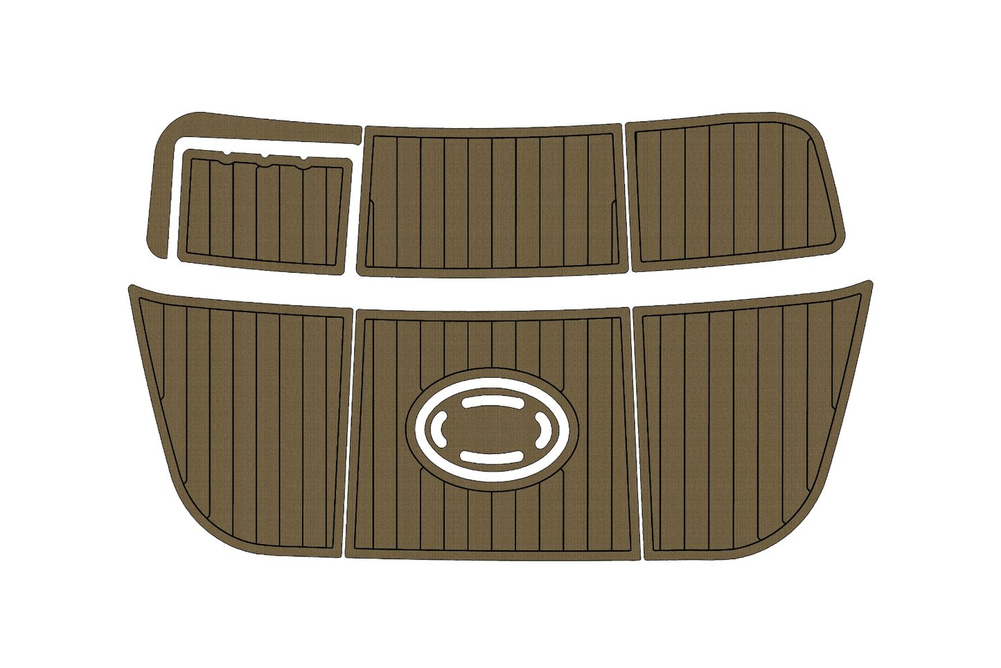 1992-2006 Crownline 225 BR SP Swim platform 1/4"6mm EVA foam faux mat floor