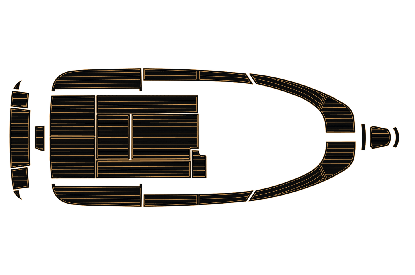 2007-2009 Aquador 25 WAE Cockpit Swim platform bow 1/4"6mm EVA foam faux floor