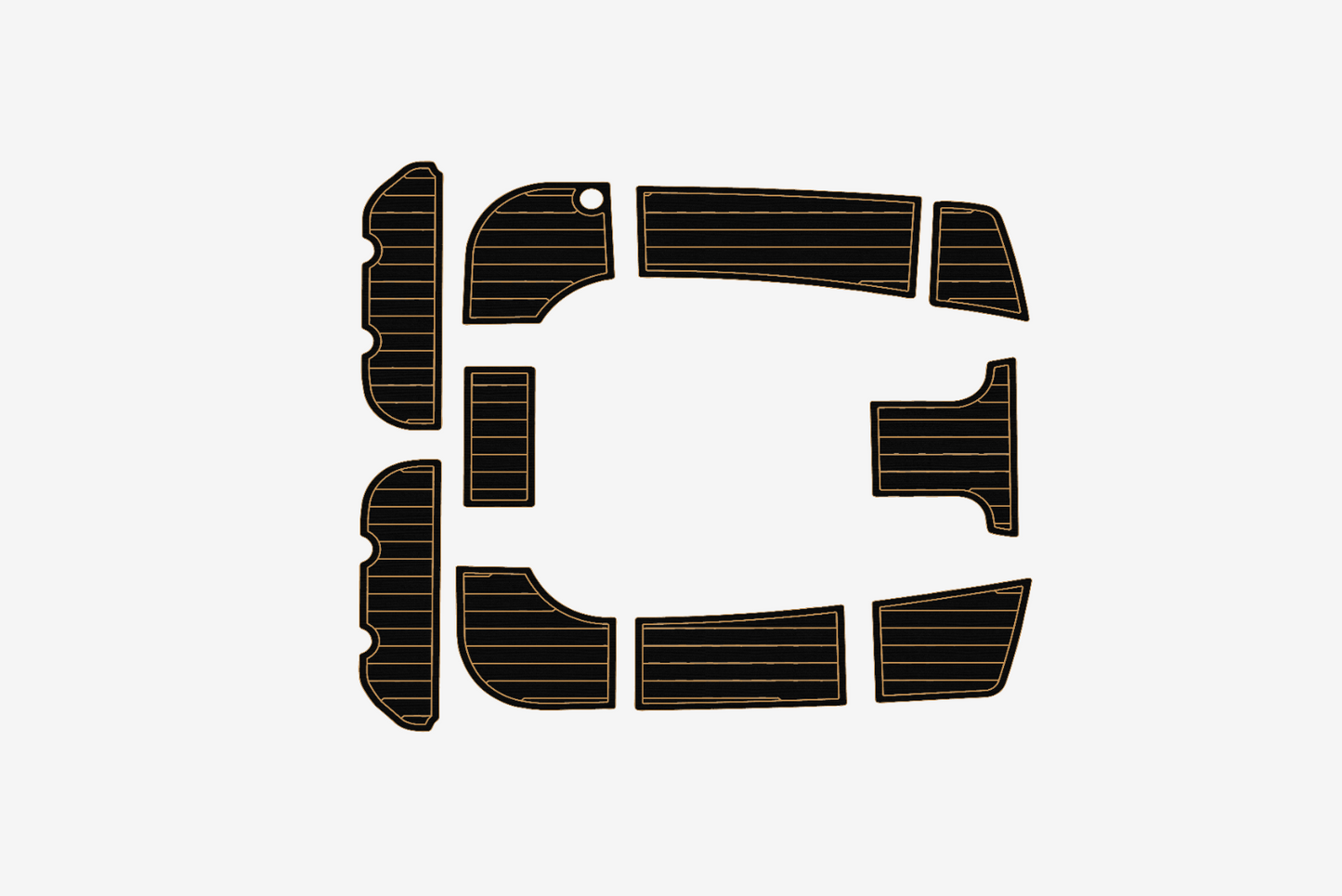 2004-2009 Hunter 38 Cockpit Swim platform 1/4"6mm EVA Foam faux floor