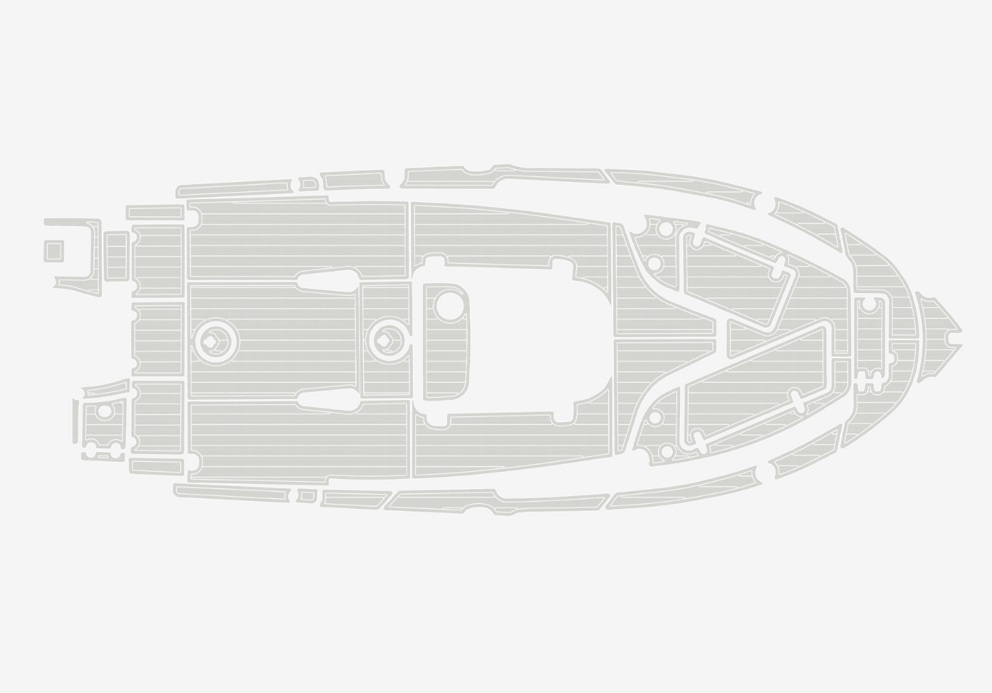 2021-2023 Sea Hunt 229 ultra Cockpit Swim platform bow 1/4"6mm EVA Foam floor