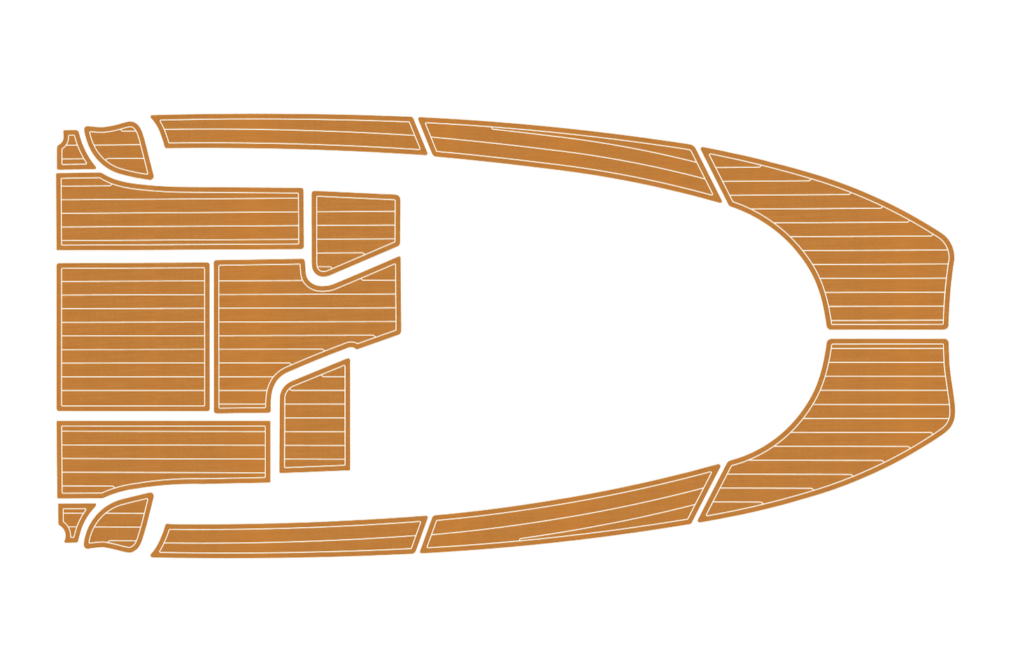 2004-2009 Aquador 23 WA Cockpit Swim platform bow 1/4"6mm EVA foam faux floor