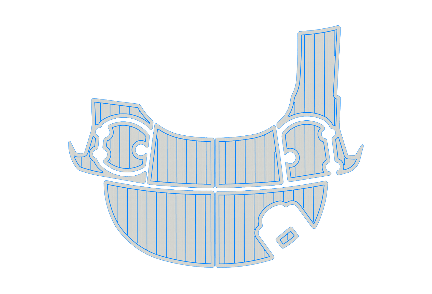 2011-2018 Monterey 204 FS BR Swim platform 1/4"6mm EVA Foam faux floor