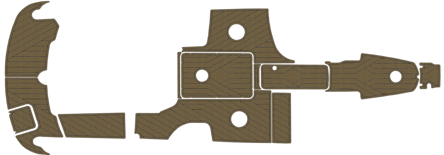 2007-2009 FORMULA 240BR Cockpit Swim platform BOW 1/4"6mm EVA foam floor