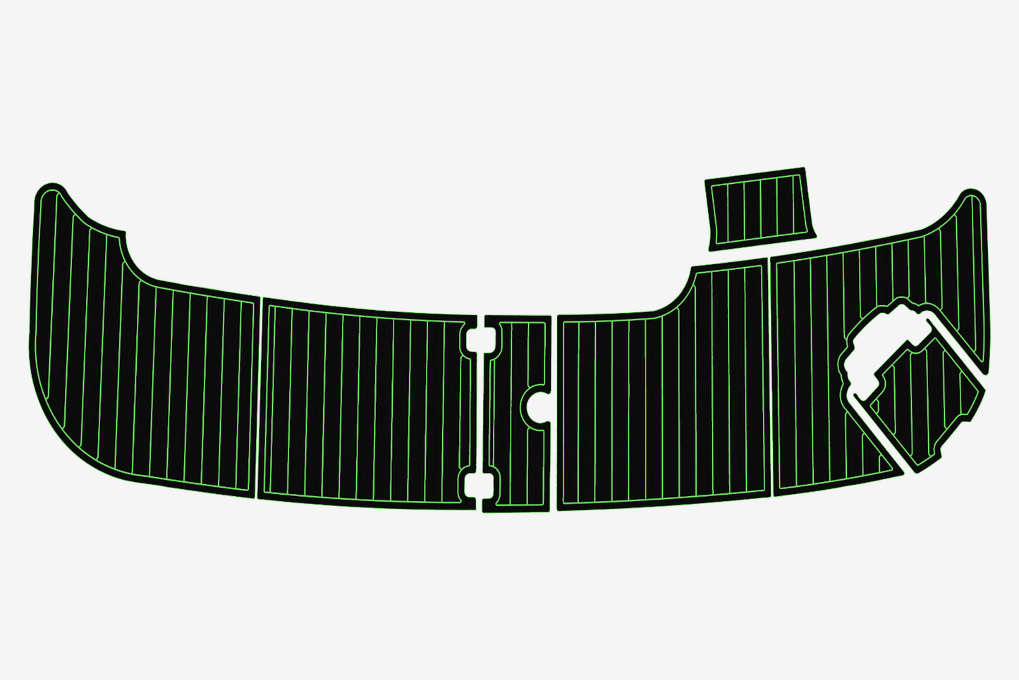 2002-2003 Carver 410 Sport Sedan Cockpit Swim platform 1/4"6mm EVA Foam floor