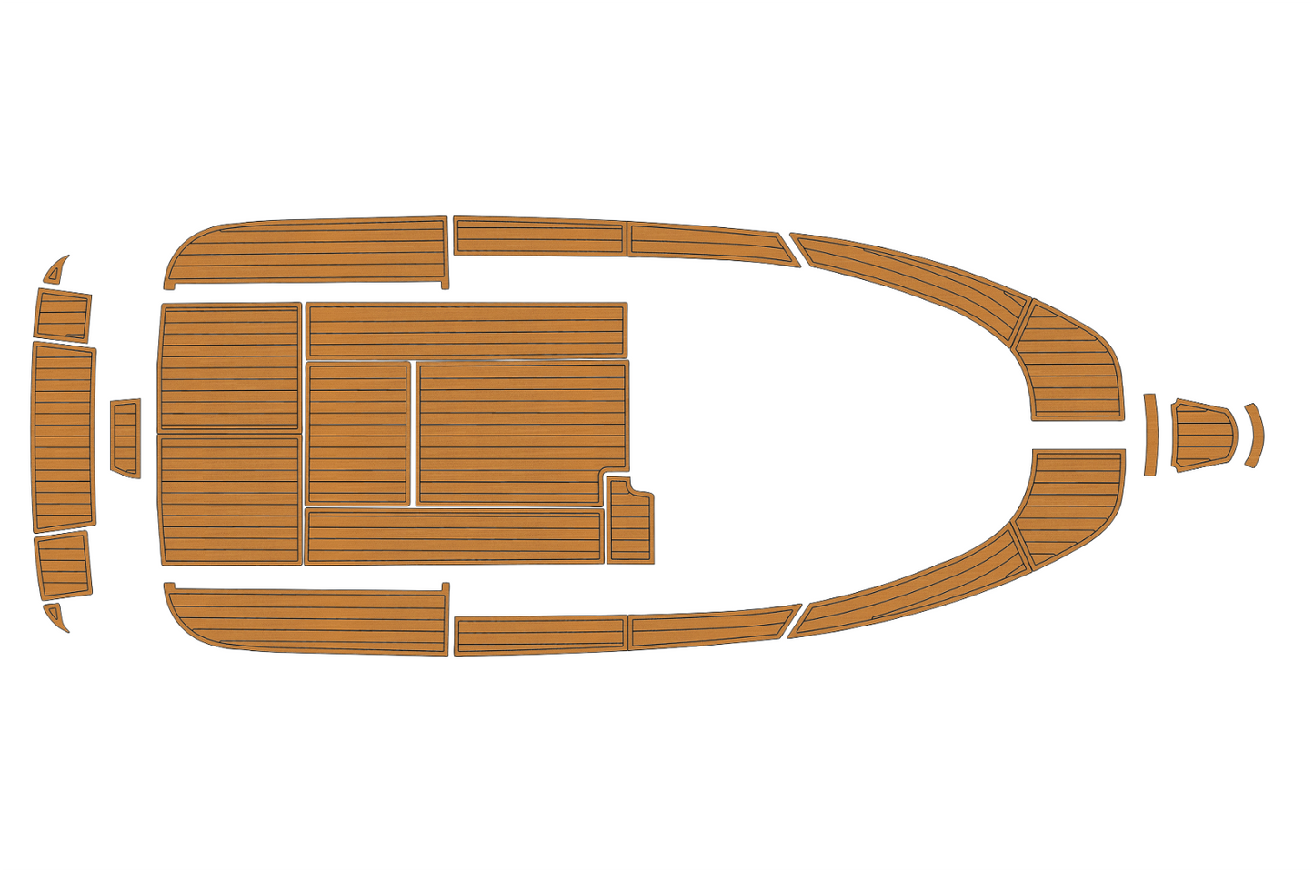 2007-2009 Aquador 25 WAE Cockpit Swim platform bow 1/4"6mm EVA foam faux floor