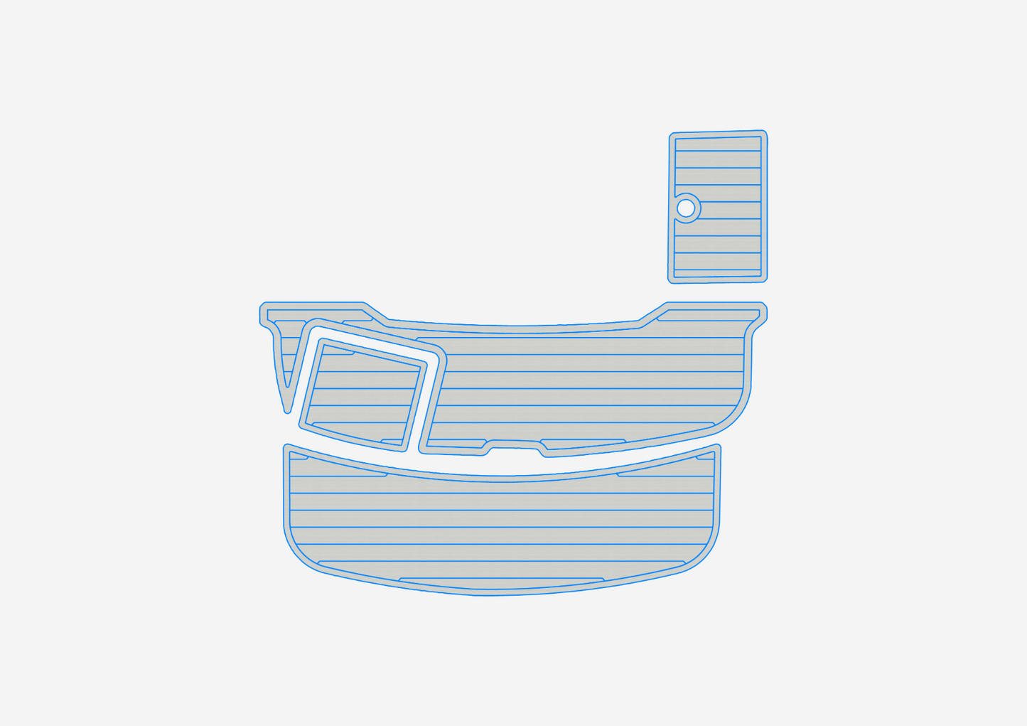 2002-2007 Cobalt 240 Swim platform 1/4"6mm EVA foam faux mat floor